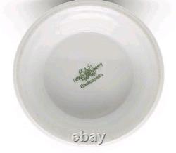 Service à thé et à café en porcelaine vintage Pirkenhammer Tchécoslovaquie blanc bleu et or