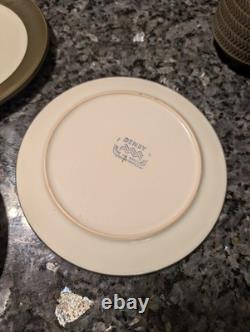 Service à thé et à café vintage Denby Chevron vert des années 1960, lot de 50 pièces en grès