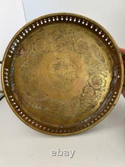 Service à thé et à café vintage en laiton saoudien de 7 pièces - Vintage nécessite un polissage