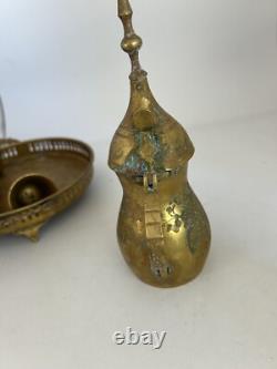 Service à thé et à café vintage en laiton saoudien de 7 pièces - Vintage nécessite un polissage