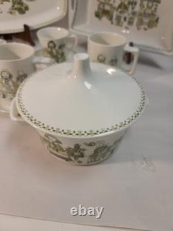 Service à thé et café Turi Design vintage du marché norvégien, 16 pièces, tasses et soucoupes