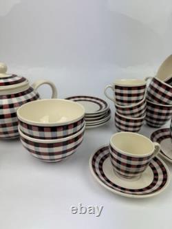 Service à thé et café Villeroy & Boch Basket Glasgow, 22 pièces, motif vintage