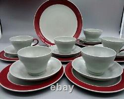 Service à thé et café en grès Windsor gris Etruria de Wedgwood vintage Angleterre