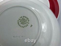 Service à thé et café en grès Windsor gris Etruria de Wedgwood vintage Angleterre