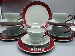 Service à thé et café en grès Windsor gris Etruria de Wedgwood vintage Angleterre