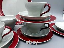 Service à thé et café en grès Windsor gris Etruria de Wedgwood vintage Angleterre