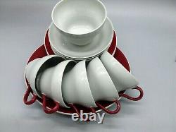 Service à thé et café en grès Windsor gris Etruria de Wedgwood vintage Angleterre