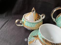 Service à thé et café russe vintage / ancien pour 6. Marqué au fond