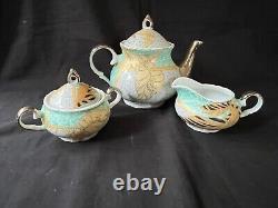 Service à thé et café russe vintage / ancien pour 6. Marqué au fond