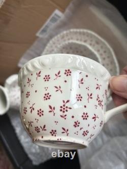 Service à thé et café vintage Adams Staffordshire « Sprig » des années 1970, 31 pièces