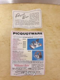 Service à thé et café vintage Piquot du milieu du siècle en 5 pièces avec plateau