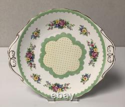 Service à thé vintage Royal Albert PRUDENCE vert de 21 pièces