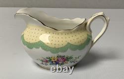 Service à thé vintage Royal Albert PRUDENCE vert de 21 pièces