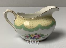 Service à thé vintage Royal Albert PRUDENCE vert de 21 pièces