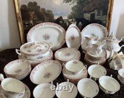 Service de dîner Royal Albert Serenity pour 6 personnes, service à café et service à thé