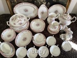 Service de dîner Royal Albert Serenity pour 6 personnes, service à café et service à thé