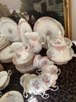 Service de dîner Royal Albert Serenity pour 6 personnes, service à café et service à thé