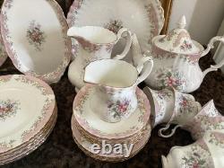 Service de dîner Royal Albert Serenity pour 6 personnes, service à café et service à thé