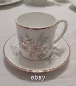 Service de dîner Vintage Mayfair en porcelaine fine de Staffordshire, Angleterre, pour 6 personnes