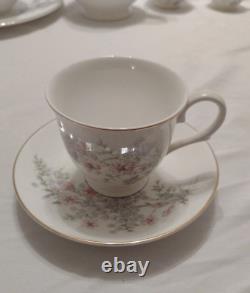 Service de dîner Vintage Mayfair en porcelaine fine de Staffordshire, Angleterre, pour 6 personnes