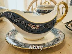 Service de dîner et de café Wedgewood Ralph Lauren Annalia en porcelaine fine Vintage 1998