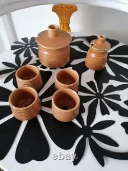 Service de dîner, thé et café Denby Langley Canterbury des années 1960, 80 pièces vintage