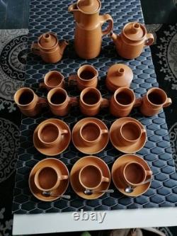 Service de dîner, thé et café Denby Langley Canterbury des années 1960, 80 pièces vintage