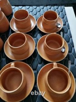 Service de dîner, thé et café Denby Langley Canterbury des années 1960, 80 pièces vintage