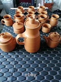 Service de dîner, thé et café Denby Langley Canterbury des années 1960, 80 pièces vintage