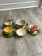 Service Vintage Mustardseed Moonshine De 4 Tasses &agrave; Caf&eacute; En Porcelaine Et Sucrier