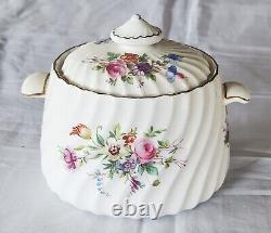 Service vintage avant les années 1950: Pot à café (ou thé), crémier, sucrier Minton Fluted Marlow