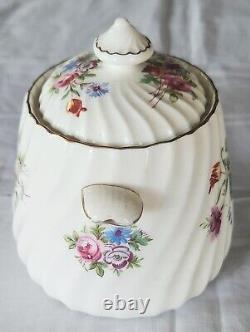 Service vintage avant les années 1950: Pot à café (ou thé), crémier, sucrier Minton Fluted Marlow