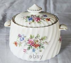 Service vintage avant les années 1950: Pot à café (ou thé), crémier, sucrier Minton Fluted Marlow