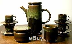 Servizio Caffè 7 Pezzi Sic Ceramiche 1960 Vintage Monferrato Casale Set Café