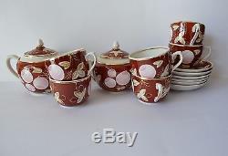 Set De Café Porcelaine Urss Vintage Verbilki Bone China Tea, 14 Pièces