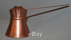 Set Vintage Copper Pot Café Turc Et 5 Coupes