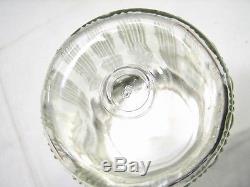 Set Vintage Glass Hoosier Type Bocaux Avecwire Rack Panel Café Thé Canister Épice