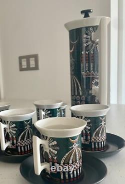 Set de café vintage des années 1960 de Portmeirion Pottery Magic City Susan Williams Ellis