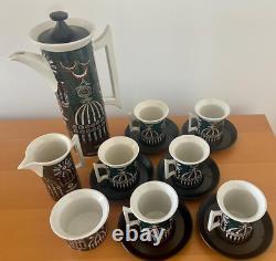 Set de café vintage des années 1960 de Portmeirion Pottery Magic City Susan Williams Ellis