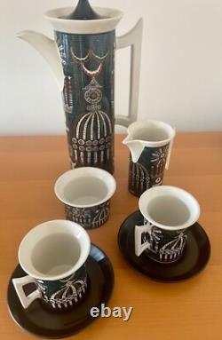 Set de café vintage des années 1960 de Portmeirion Pottery Magic City Susan Williams Ellis