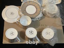 Set de cinq tasses à thé/café Burberry London Vintage Édition Spéciale Fabriqué en Angleterre