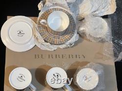 Set de cinq tasses à thé/café Burberry London Vintage Édition Spéciale Fabriqué en Angleterre
