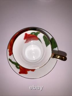 Superbe ensemble à café et expresso en porcelaine vintage LG, décoré à la main, Nice