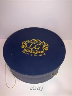 Superbe ensemble à café et expresso en porcelaine vintage LG, décoré à la main, Nice