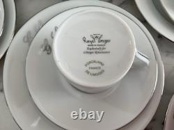 Superbe service à café vintage Limoges iconique et rare jamais utilisé monogramme Gl