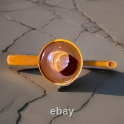Superbe service à café vintage orange Portmeirion de Susan Williams-Ellis à motif de méandres grecs, en très bon état