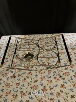 Support pour service à café et à thé Vintage Pyrex, brûleur, livret, Jobling Sunderland, années 1950