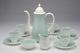 Susie Cooper Vintage 1950 Spot Set De Café Pour 5 Vert Pâle C506