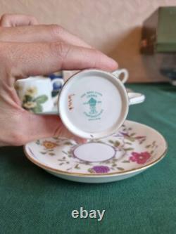 TASSES À CAFÉ EN CHINE ANCIENNE AVEC SOUS-TASSES