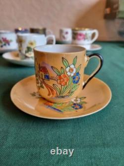 TASSES À CAFÉ EN CHINE ANCIENNE AVEC SOUS-TASSES